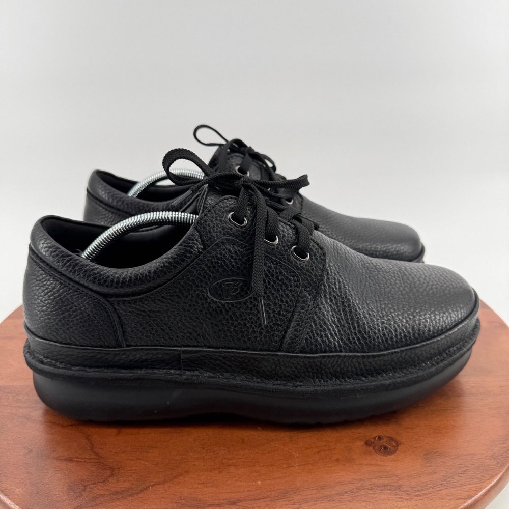 Propet LifeWalker M4070 Black Leather Walking Shoes Mens Size 12 X 3E Extra Wide